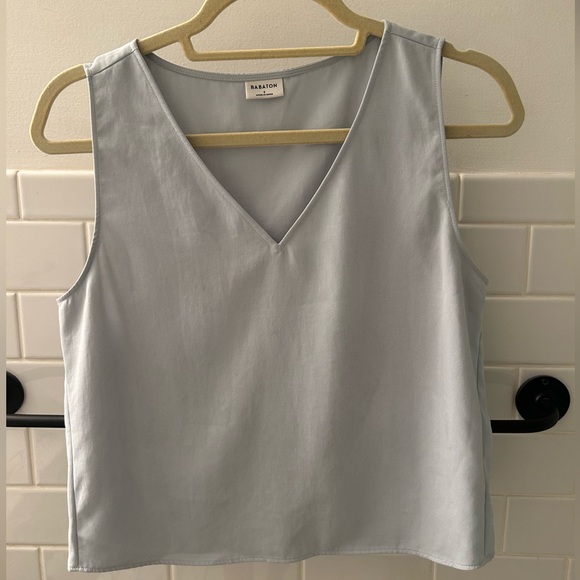 Babaton Murphy Blouse Light Blue - Picture 2 of 4